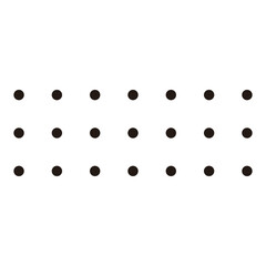 Minimalist Dotted Shape