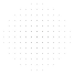 Minimalist Dotted Shape