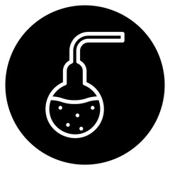 flask glyph icon