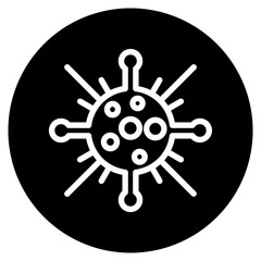 virus glyph icon