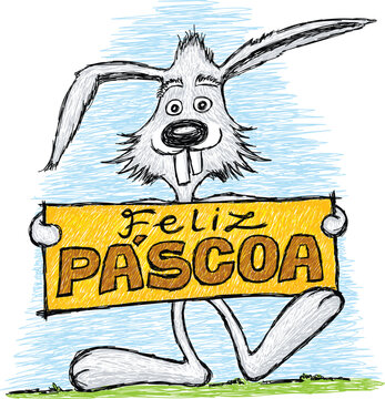 feliz pascoa portugues, coelho, pascoa, ovo de pascoa, coelho com ovo de pascoa, happy easter portuguese, rabbit, easter, easter egg
