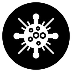 virus glyph icon
