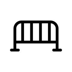 Iron fence silhouette icon. Vector.