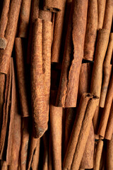 Cynamon w laskach, laski cynamonu tło, cinnamon sticks in a magnified background, seamless endless pattern