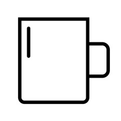 Simple mug icon. Drink cup. Vector.