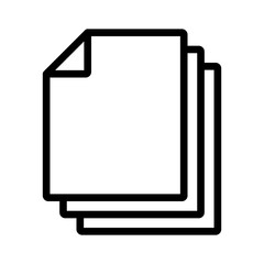 Multiple file copy icon. Vector.