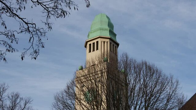 town hall of of gelsenkirchen buer in germany 4k 30fps video