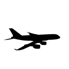 silhouette of airplane