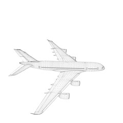 Fototapeta na wymiar illustration of a jet plane