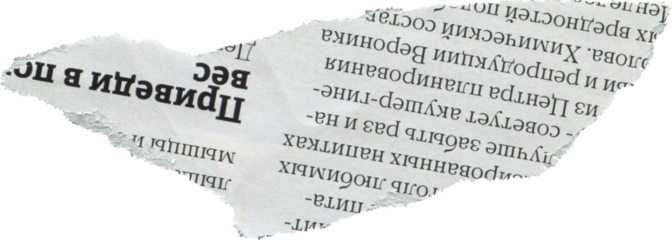 Light textured scrap of magazine paper	
