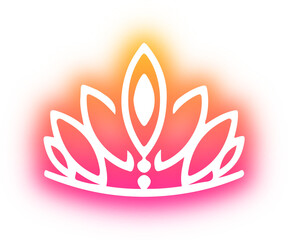 Collection of crown neon