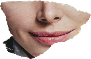 Light textured scrap of magazine paper	
