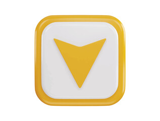 arrow icon 3d rendering vector illustration