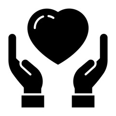 Fototapeta premium Responsibility Glyph Icon