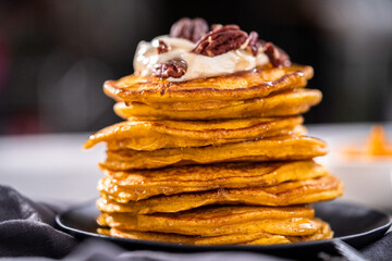 Pumpkin pancakes