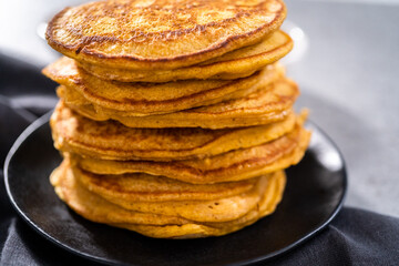 Pumpkin pancakes