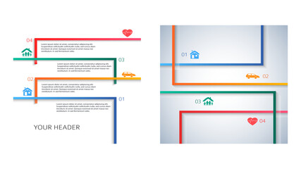 Set Design business presentation template. Vector illustration EPS 10. Can be used for chart process the financial company, technology infographics, number banners, charts and graphs or power point