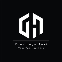 initial GN logo design for icon business