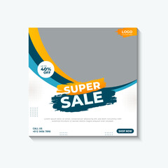 Furniture sale social media and instagram post template, Flat furniture sale instagram post collection, Furniture flyer template, Furniture sale instagram post collection, Super sale, big sale, offer