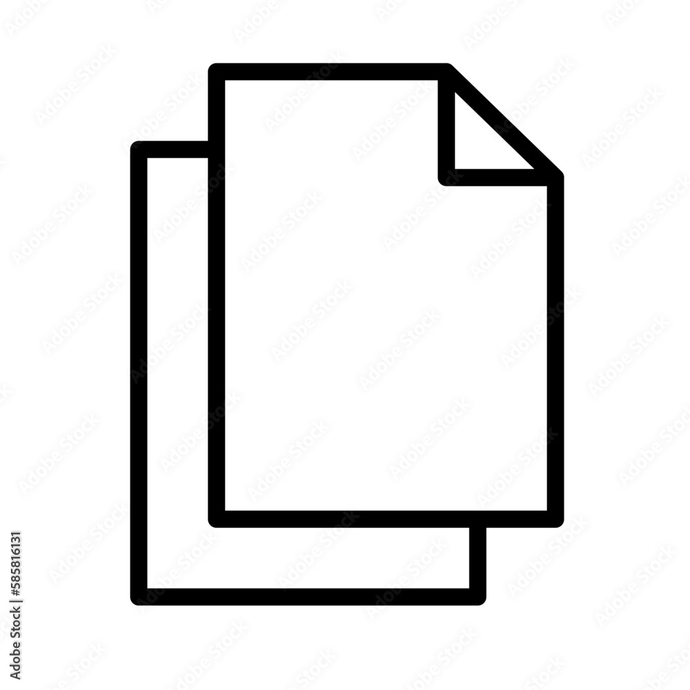 Poster copy document icon. copy file data. vector.