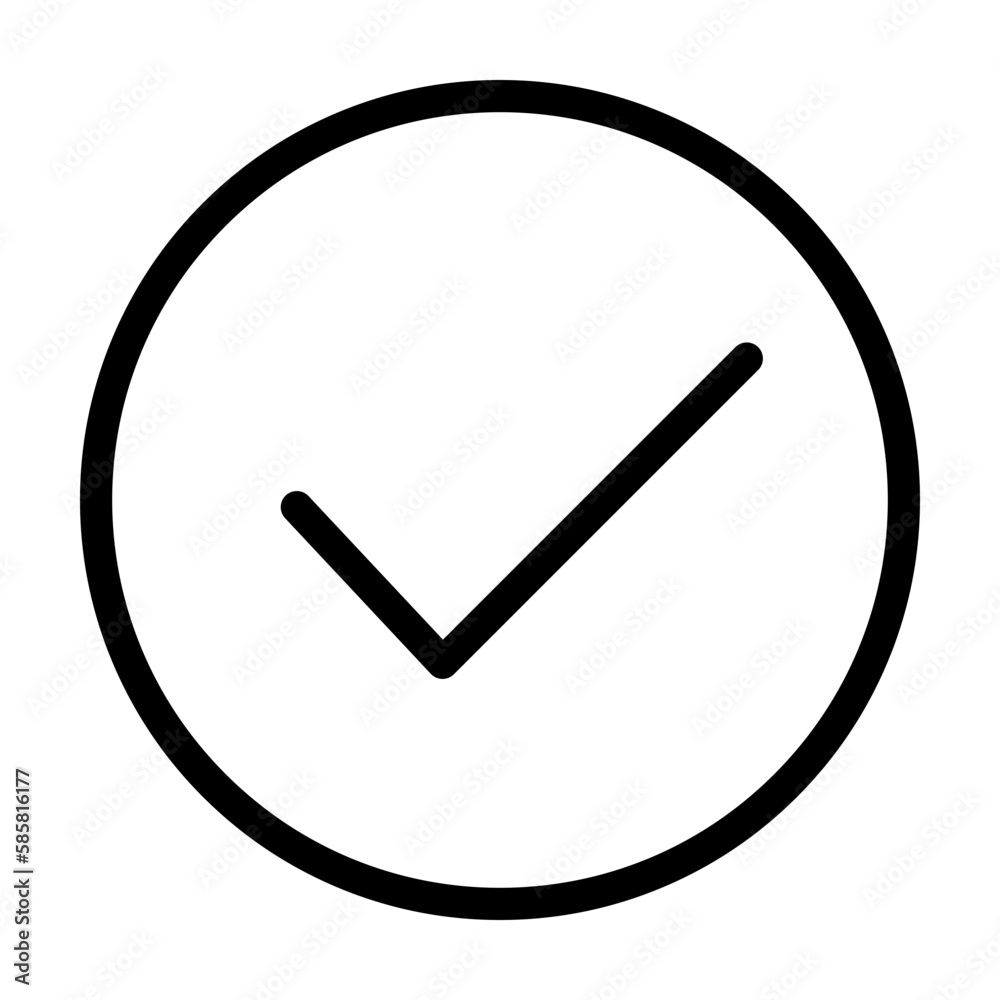 Poster simple round checkbox. option. vector.