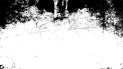 Scratched Grunge Urban Background Texture Vector. Dust Overlay Distress Grainy Grungy Effect. Distressed Backdrop Vector Illustration. Isolated Black on White Background. EPS 10.