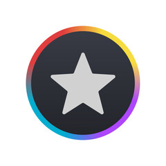 Fototapeta premium Star - Pictogram (icon) 