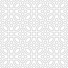 Black and white seamless illustrations. Coloring book, colouring page for children and adults. Decorative abstract linear vector pattern design. Line art drawing. Easy to edit color and line