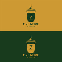 Cup of Beverage with Letter Z