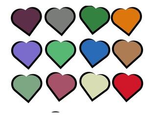 seamless hearts pattern