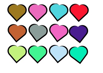 seamless hearts pattern