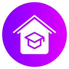 homeschooling gradient icon