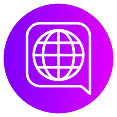 language gradient icon