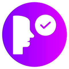 pronunciation gradient icon