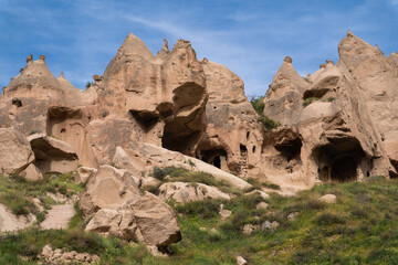 beautiful mountain scenery of Cappadocia