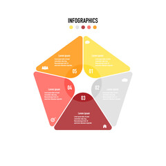 Business icon vector design can be applied to workflow form, diagram, presentation, work as a step with 5 steps.
