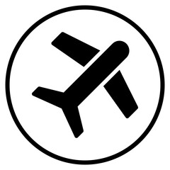 air plane glyph icon