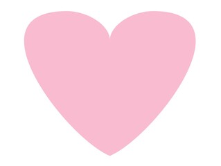 pink heart on white background 