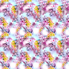 Obraz na płótnie Canvas Seamless Print Shibori pattern and tie-dye allover textile Shibori allovers pattern design