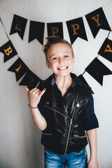 child with a umbrella