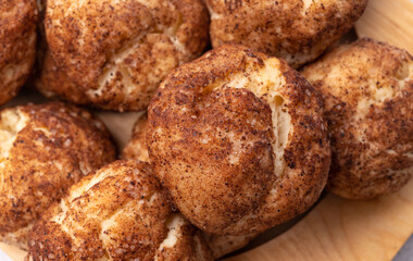homemade snickerdoodle cookies. cinnamon cookies