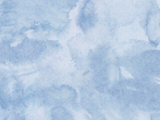 Blue watercolor art background. Old paper texture for cards, flyers, poster. banner. Watercolor 
 brushstrokes and splashes.