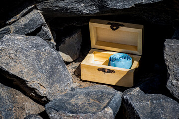 A thrilling geocaching adventure awaits as you uncover a hidden treasure chest nestled inside a...