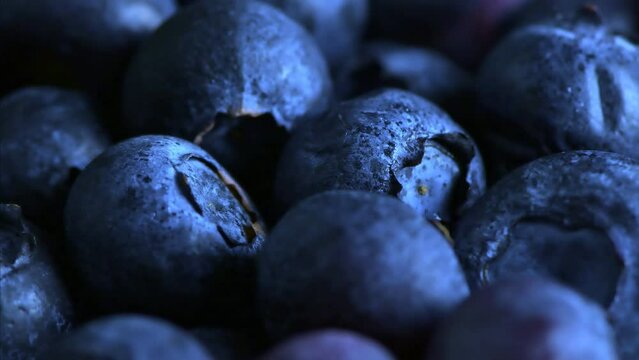 A Delicious Close-Up Look at Blueberries.