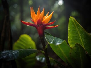 Tropical Jungle Flower