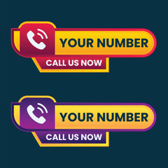 call us now button vector with call icon