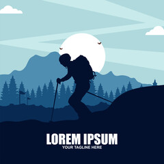 Vintage Skiing Labels and Design Elements