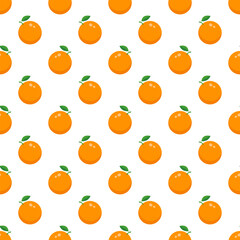 Fresh organic orange seamless pattern.