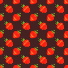 Seamless pattern on red background.