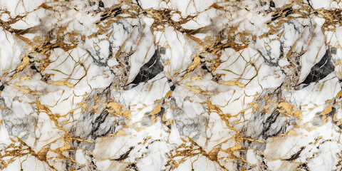 Seamless pattern of marble texture for wallpaper mockup - Generative AI